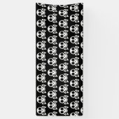 Piraat Schedel Design Spandoek (Verticaal)