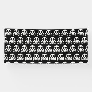 Piraat Schedel Design Spandoek