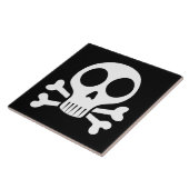 Piraat Schedel Design Tegeltje (Zijkant)