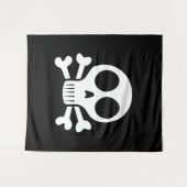 Piraat Schedel Design Wandkleed (Voorkant (horizontaal))