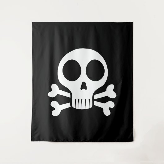 Piraat Schedel Design Wandkleed (Voorkant)