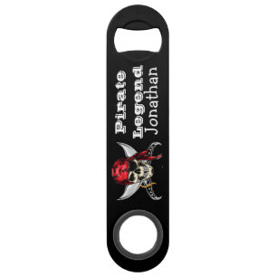 piraat Schedel en Botten Bar Key Speed Flessenopener
