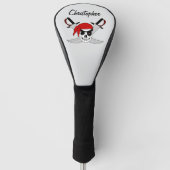 Piraat Schedel En Zwaarden Ontwerp Golfheadcover (Voorkant)