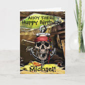 Piraat Schedel Geest Schip kanon Kaart (Voorkant)