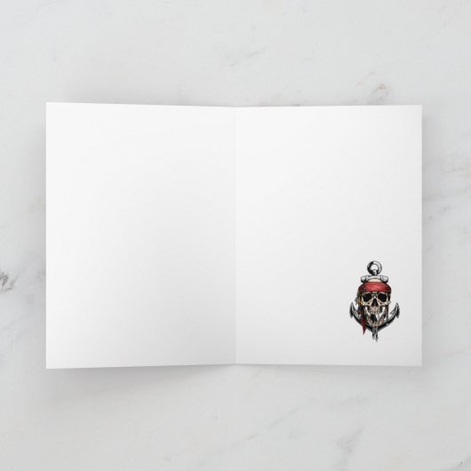 Piraat Schedel Geest Schip kanon Kaart (Binnen)