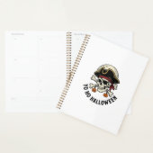 Piraat Schedel Halloween Vintage Gravure Witte Shi Planner (Display)