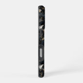 Piraat Schedel op Zwarte Diamanten iPhone / iPad h Hoesje (Rechterkant)