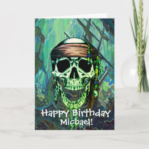 Piraat Schedel Schip Kapitein Kaart
