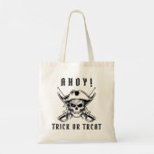 Piraat Schedel Trick Or Treat Tote Bag (Achterkant)