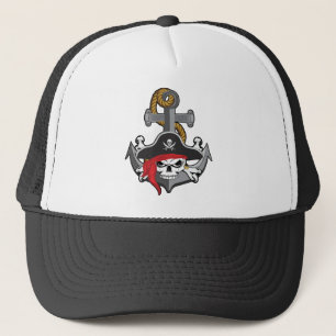 Piraat Schedelanker Trucker Pet