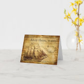 piraat schip kaart (Gele Bloem)