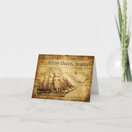 piraat schip kaart