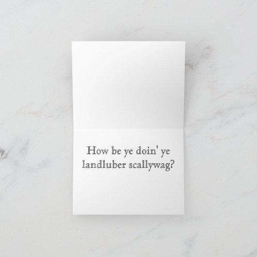 piraat schip kaart (Binnen)