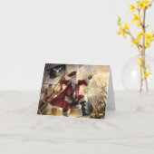 Piraat Sinterklaas Kaart (Gele Bloem)