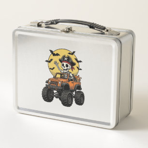 Piraat Skelet Monster Truck Halloween Ontwerp_1