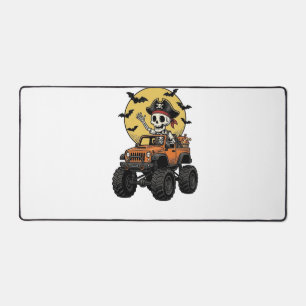 Piraat Skelet Monster Truck Halloween Ontwerp_1 Bureaumat