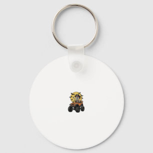 Piraat Skelet Monster Truck Halloween Ontwerp_1 Sleutelhanger
