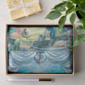 Piraat Skelet Schat Onder Zee Feestje Tissuepapier (Geschenk)