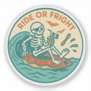 Piraat Skelet Zomer Spooky Sticker