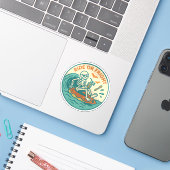 Piraat Skelet Zomer Spooky Sticker (Laptop met iPhone)