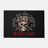 piraat Skull home wonen Deurmat (Voorkant)