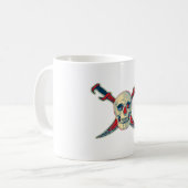 Piraat (Skull) - Witte 11 oz Classic White Mok (Voorkant links)