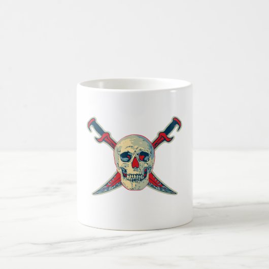 Piraat (Skull) - Witte 11 oz Classic White Mok (Center)