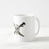 Piraat (Skull) - Witte 11 oz Classic White Mok (Voorkant rechts)