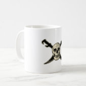 Piraat (Skull) - Witte 11 oz Classic White Mok (Voorkant links)