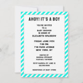 Piraat Thema Baby Shower Kaart (Achterkant)