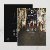 Piraat Thema Feest Uitnodigingen Bewaar De Datum (Voorkant / Achterkant)