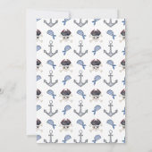 Piraat Thema Verjaardagsfeest Uitnodiging (Achterkant)