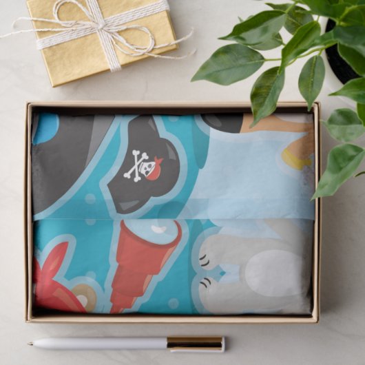 piraat tissuepapier (Geschenk)