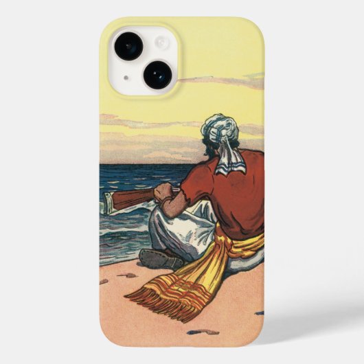 Piraat uit vervlogen tijden, gestrand op een onbew Case-Mate iPhone case (Achterkant)