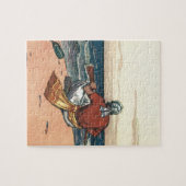 Piraat uit vervlogen tijden, gestrand op een onbew legpuzzel (Horizontaal)