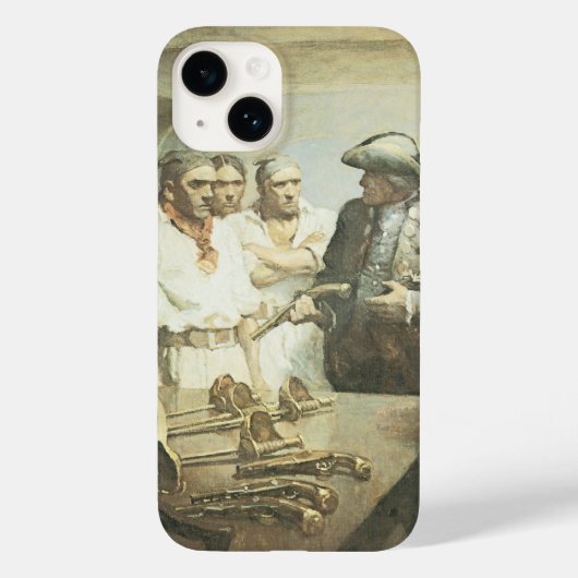 Piraat uit vervlogen tijden, zich voorbereidend op Case-Mate iPhone case (Achterkant)
