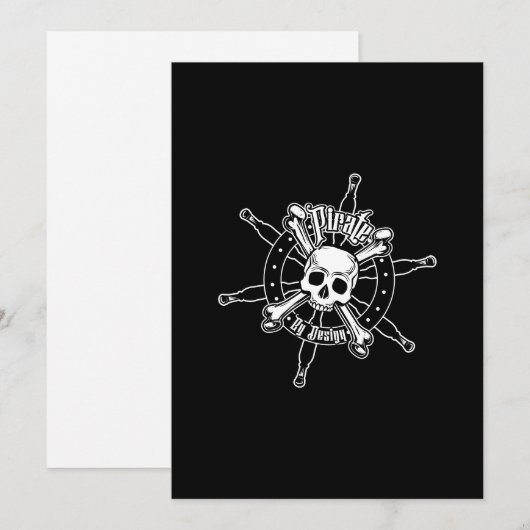 Piraat Uitnodiging (Voorkant / Achterkant)