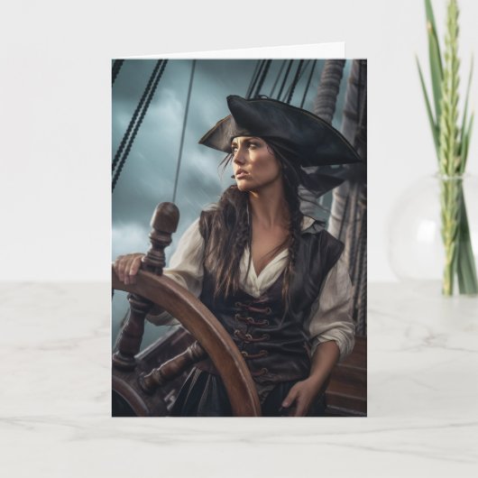 Piraat Valentijnsdag Kaart (Voorkant)