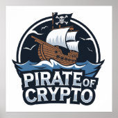 Piraat van Crypto Poster (Voorkant)