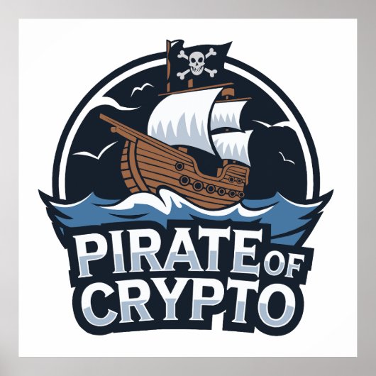Piraat van Crypto Poster (Voorkant)