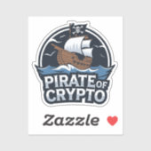 Piraat van Crypto Sticker (Vel)