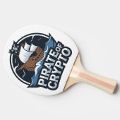 Piraat van Crypto Tafeltennisbatje (Zijkant)