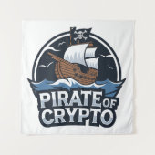 Piraat van Crypto Wandkleed (Voorkant)