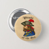 Piraat van het Zee Ronde Button 5,7 Cm (Voorkant /achterkant)