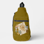Piraat Verjaardag Schatjager Sling Bag (Voorkant)