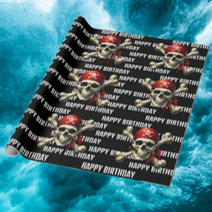 Piraat Verjaardagsavontuur Cadeaupapier