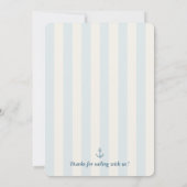 Piraat verjaardagsfeestje | Schattige Ahoy Kapitei Kaart (Achterkant)