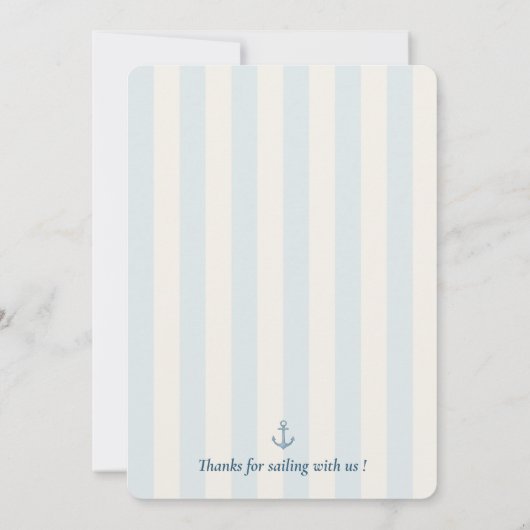 Piraat verjaardagsfeestje | Schattige Ahoy Kapitei Kaart (Achterkant)