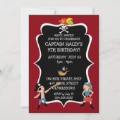 Piraat verjaardagsfeestje voor kinderen kaart (Voorkant)