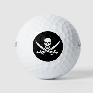 Piraat Vlag Schedel Gekruiste Zwaarden Golfballen